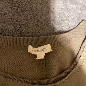 Cotton Blue green shirt large